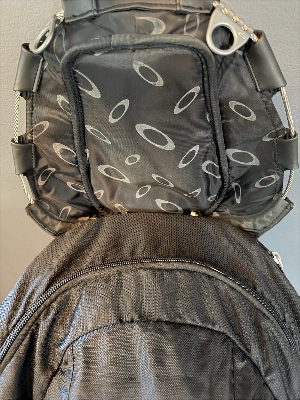 Oakley Black Tactical Backpack with Silver Hardware - Picture 12 of 14